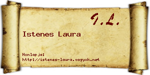 Istenes Laura névjegykártya