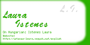 laura istenes business card